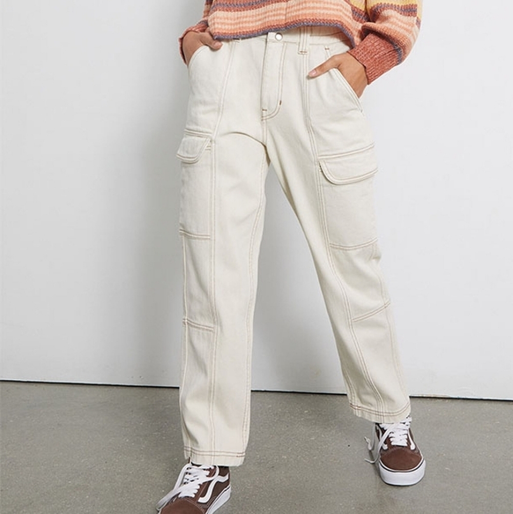 Pacsun Bone Utility Cargo Pants Elastic Waist